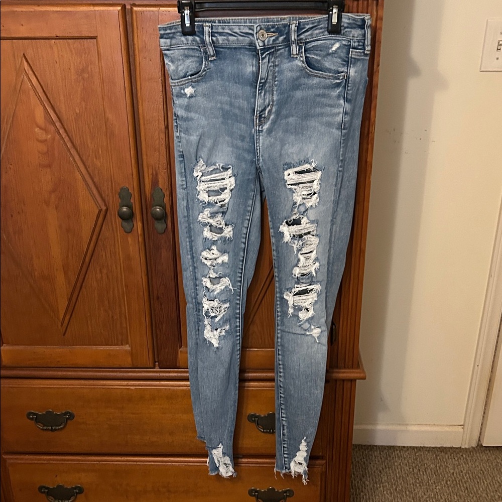American Eagle Distressed Blue Women's Jeans